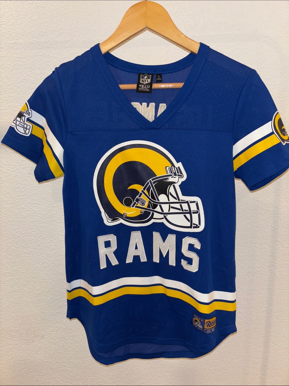 NFL Los Angeles Rams Blue Women's Jersey Top